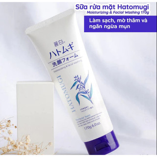 Sữa rửa mặt Ý Dĩ Hatomugi dưỡng ẩm, trắng da Moisturizing & Facial Washing 170g - CÔ THƯ MARKET