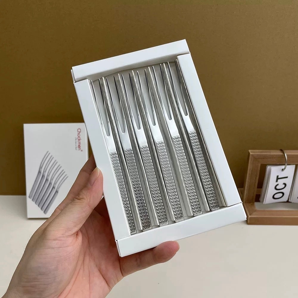 Hộp 6 Nĩa Vân Đá Chockmen Sang Trọng CKM785