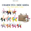 Móc Khóa / Charm Ngựa Da Mềm FAIRY HORSE Nhiều Màu – Phụ Kiện Trang Trí Túi Xách