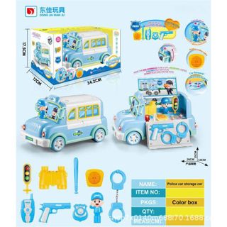 Xe Ô Tô Đồ Chơi Cho Bé HT Toys, Xe Cảnh Sát chất liệu nhựa  an toàn cho bé
