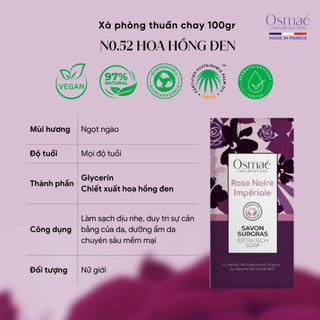 Xà phòng thuần chay Osmaé nhập khẩu Pháp 100gr