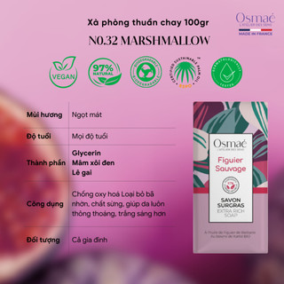 Xà phòng thuần chay Osmaé nhập khẩu Pháp 100gr