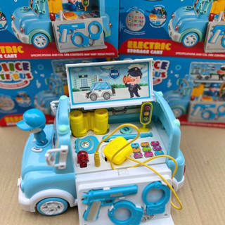 Xe Ô Tô Đồ Chơi Cho Bé HT Toys, Xe Cảnh Sát chất liệu nhựa  an toàn cho bé