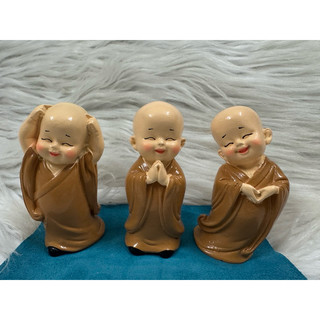 Tượng Chú Tiểu An Nhiên (Tài Lộc , May Mắn)