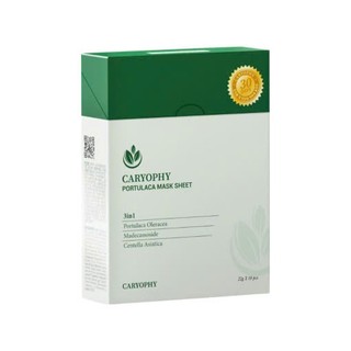 Mặt nạ Caryophy Portulaca Mask Sheet giảm mụn, giảm thâm (hộp 10 miếng)