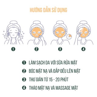 Mặt nạ Caryophy Portulaca Mask Sheet giảm mụn, giảm thâm (hộp 10 miếng)