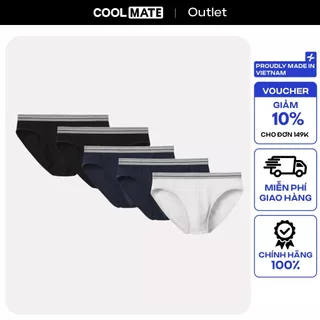 Pack 5 Quần Lót Nam Brief Cotton Basics Không gây hằn, khó chịu Coolmate
