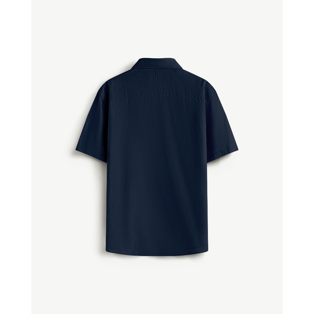Ảnh Áo Sơ Mi Nam Tay Ngắn Trơn Vải Cotton Linen Form Regular - Routine 10S25SHS004 1