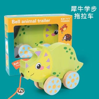 Đồ chơi xe kéo gỗ cao cấp hình thú siêu xinh cho bé mới tập đi HT Toys