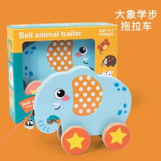 Đồ chơi xe kéo gỗ cao cấp hình thú siêu xinh cho bé mới tập đi HT Toys