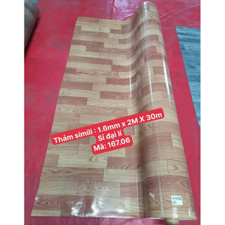 Thảm simili dày, Combo nguyên cuộn 40m2 ,dày 1.6mm (2M X 20M)Trang trí không gian bền đẹp.