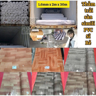 Thảm simili dày, Combo nguyên cuộn 60m2 ,dày 1.6mm (2M X 30M)Trang trí không gian bền đẹp.
