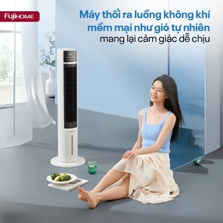 Quạt tháp hơi nước tích hợp lọc không khí Ion Fujihome AC-DT5E - TẶNG KÈM 2 HỘP ĐÁ KHÔ - BH 24 tháng