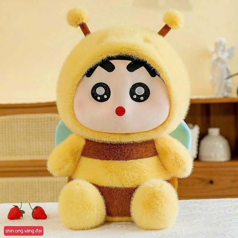 Gấu Bông Shin Chan Cosplay Cậu Bé Bút Chì Shin Mặc Đồ Nhân Vật Hoạt Hình Nổi Tiếng