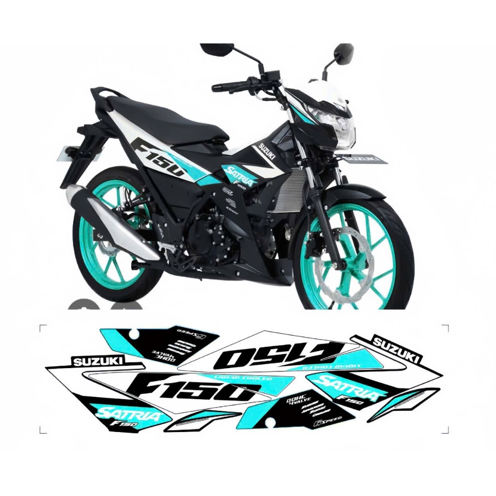 tem rời satria 150 f1 cao cấp chất liệu in 3 lớp chống nước không phai màu,