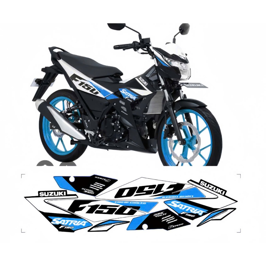 tem rời satria 150 f1 cao cấp chất liệu in 3 lớp chống nước không phai màu,