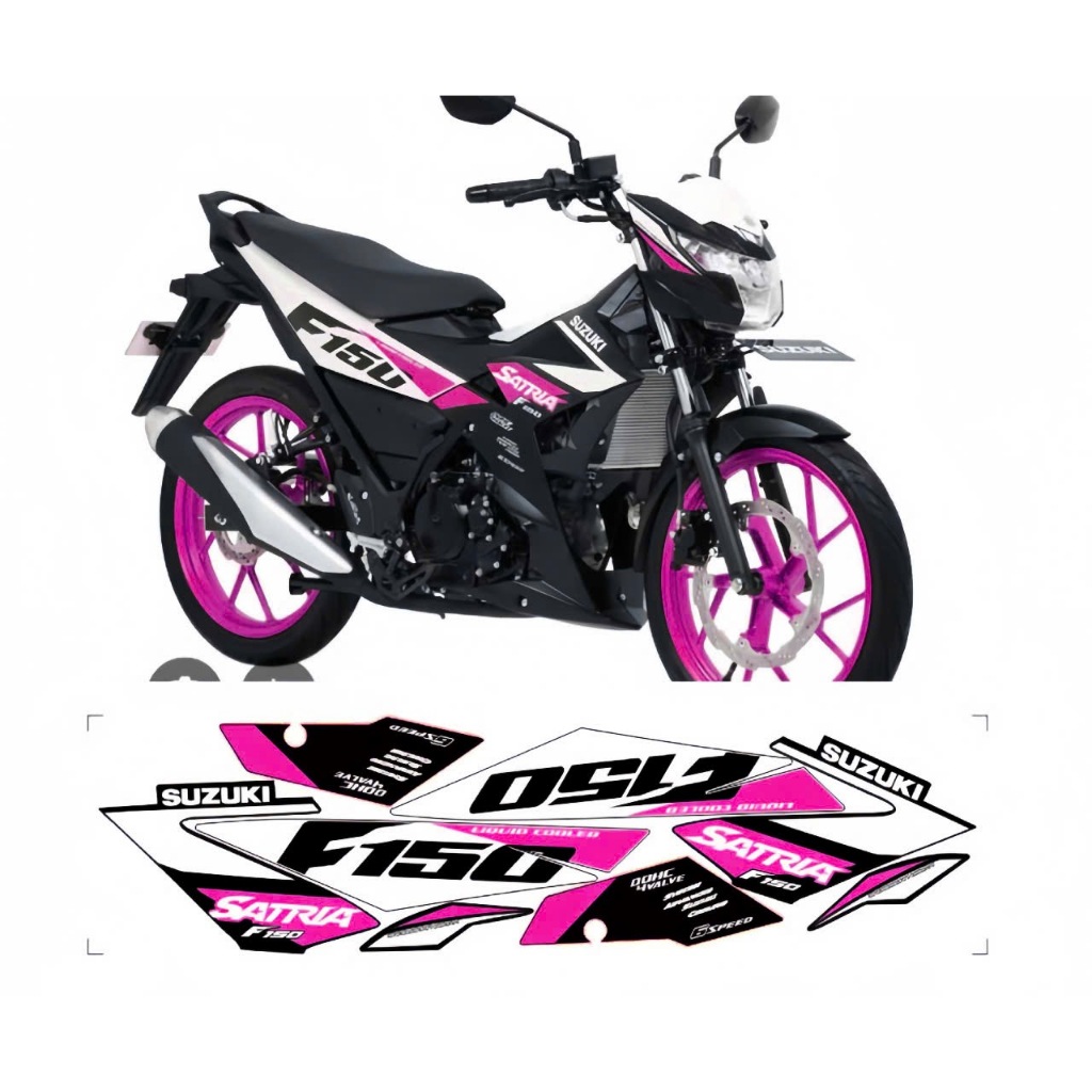 tem rời satria 150 f1 cao cấp chất liệu in 3 lớp chống nước không phai màu,