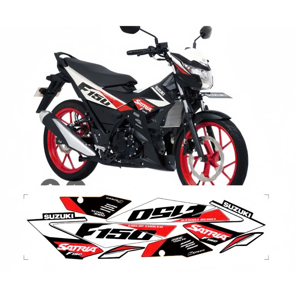 tem rời satria 150 f1 cao cấp chất liệu in 3 lớp chống nước không phai màu,
