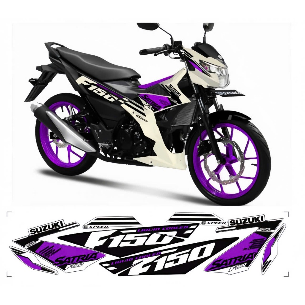 tem rời satria F150 f1 cao cấp chất liệu in 3 lớp chống nước không phai màu