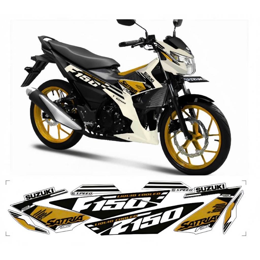 tem rời satria F150 f1 cao cấp chất liệu in 3 lớp chống nước không phai màu