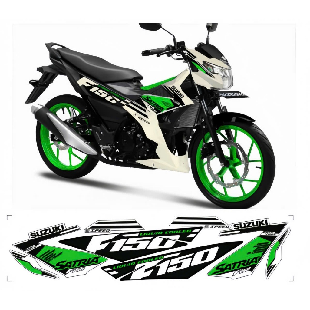 tem rời satria F150 f1 cao cấp chất liệu in 3 lớp chống nước không phai màu