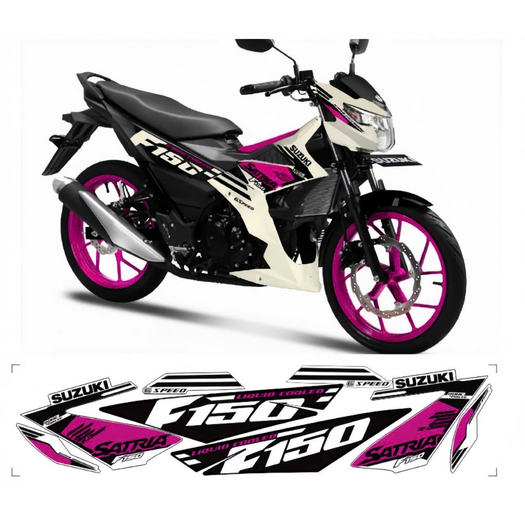 tem rời satria F150 f1 cao cấp chất liệu in 3 lớp chống nước không phai màu