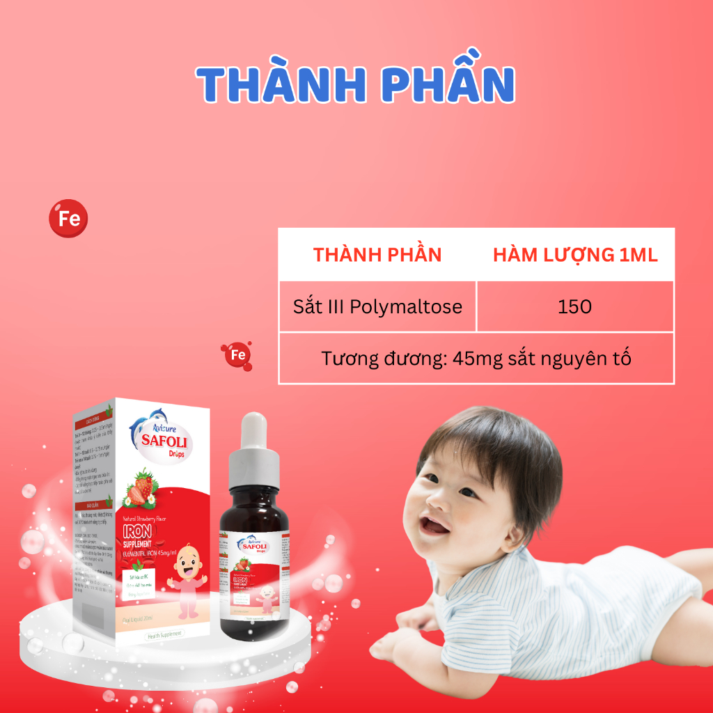 Ảnh Sắt kẽm sinh học Mỹ Avisure Safoli - ZiO cho bé 20ml 3