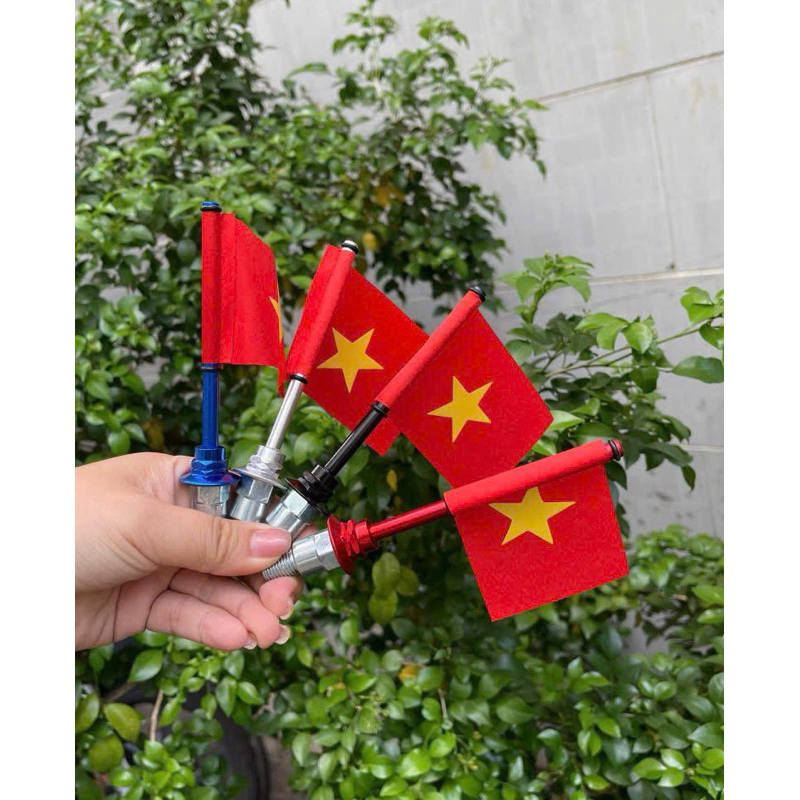 Ốc gắn chân kính lá cờ Việt Nam(10ly thuận)