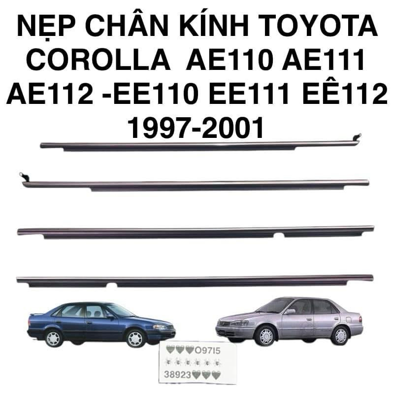 BỘ 4 NẸP CHÂN KÍNH TOYOTA COROLLA AE110 AE111 AE112 -EE110 EE111 EE112 ...
