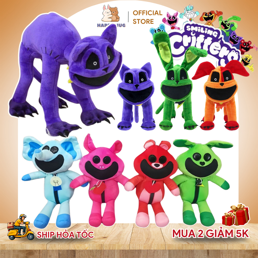 Gấu bông CatNap 4 Size, Catnap size to Smilling Critters Poppy Playtime ...