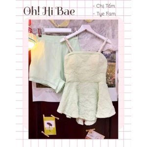 Set tơ 2 dây quần short (sẵn)