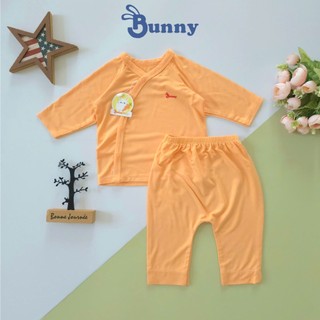 Bộ cúc chéo sơ sinh thun lạnh Modal mềm mát cho bé 3-10kg