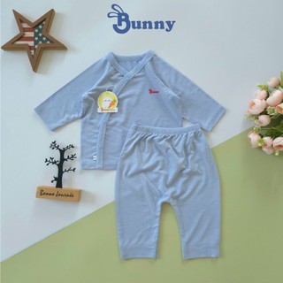 Bộ cúc chéo sơ sinh thun lạnh Modal mềm mát cho bé 3-10kg