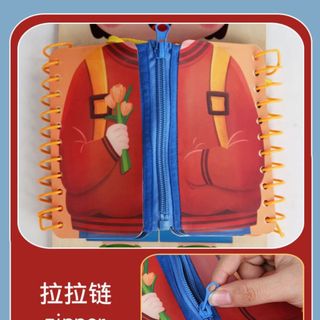Sách giáo dục mô phỏng các loại trang phục giúp bé nhận biết hình ảnh HT Toys