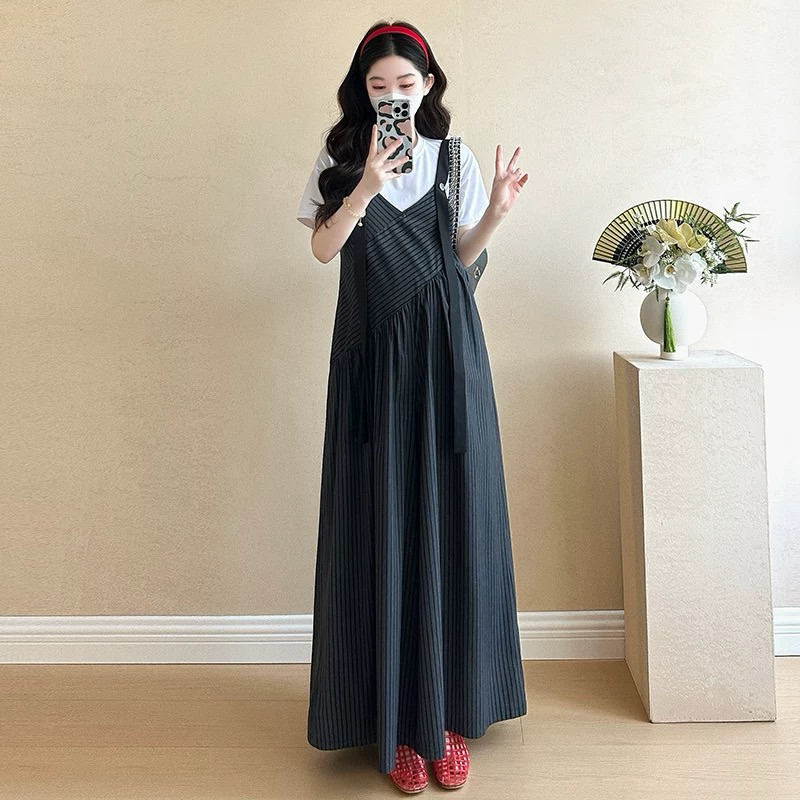 M.H STYLE ORDER yếm bầu form rộng cho mẹ đang mang thai béo mũi mĩm vẫn có thể mặc được