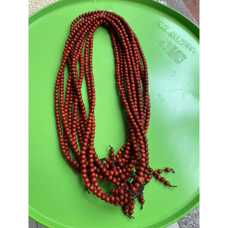 Vòng tay gỗ hương đỏ, chuỗi tràng 108 hạt gỗ hương đỏ mang lại may mắn
