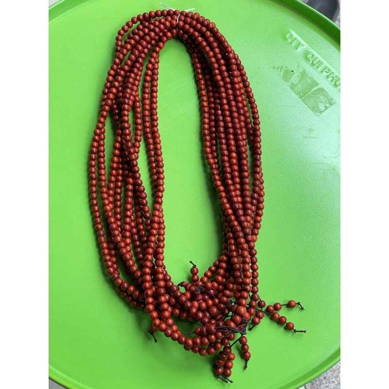 Vòng tay gỗ hương đỏ, chuỗi tràng 108 hạt gỗ hương đỏ mang lại may mắn