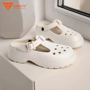 (Chân ốm lùi size _ Tặng sticker) SỤC NESTY NỮ NE21, DÉP SỤC NỮ EVA, DÉP SỤC ĐÚC