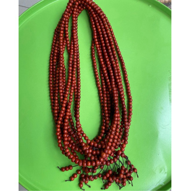 Vòng tay gỗ hương đỏ, chuỗi tràng 108 hạt gỗ hương đỏ mang lại may mắn