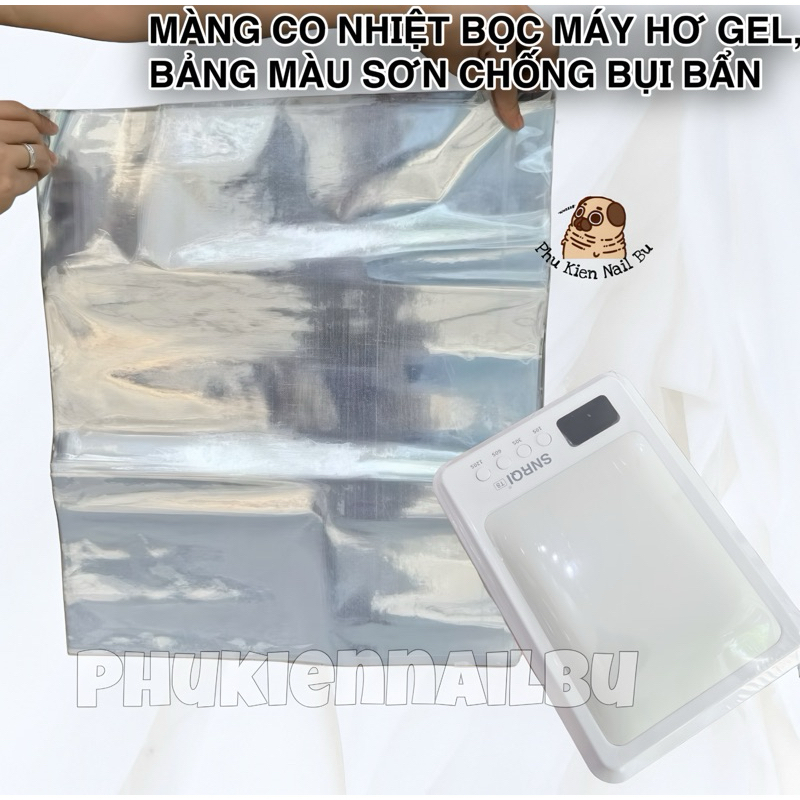 🔥HOT🔥 Màng Bọc Máy Hơ T8,L6,T10, miếng co nhiệt bọc máy hơ gel T10( kể cả các mã máy to hơn và bé hơn) bọc bảng sơn gel