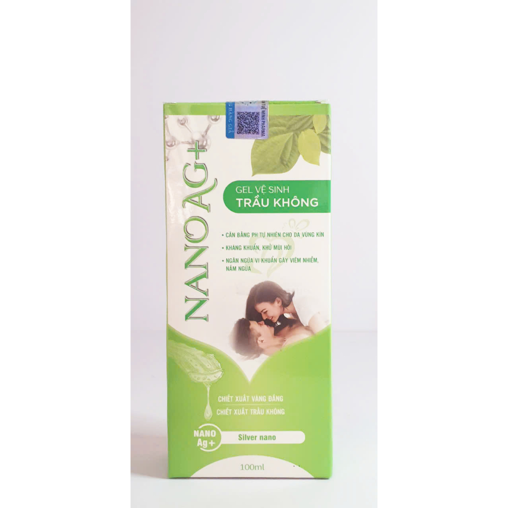 Gel Vệ Sinh Trầu Không, Nano Bạc ( Ag+), hỗ trợ kháng khuẩn, khử mùi hôi, chai 100ml