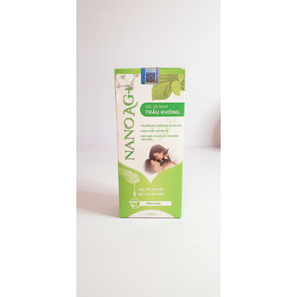 Gel Vệ Sinh Trầu Không, Nano Bạc ( Ag+), hỗ trợ kháng khuẩn, khử mùi hôi, chai 100ml
