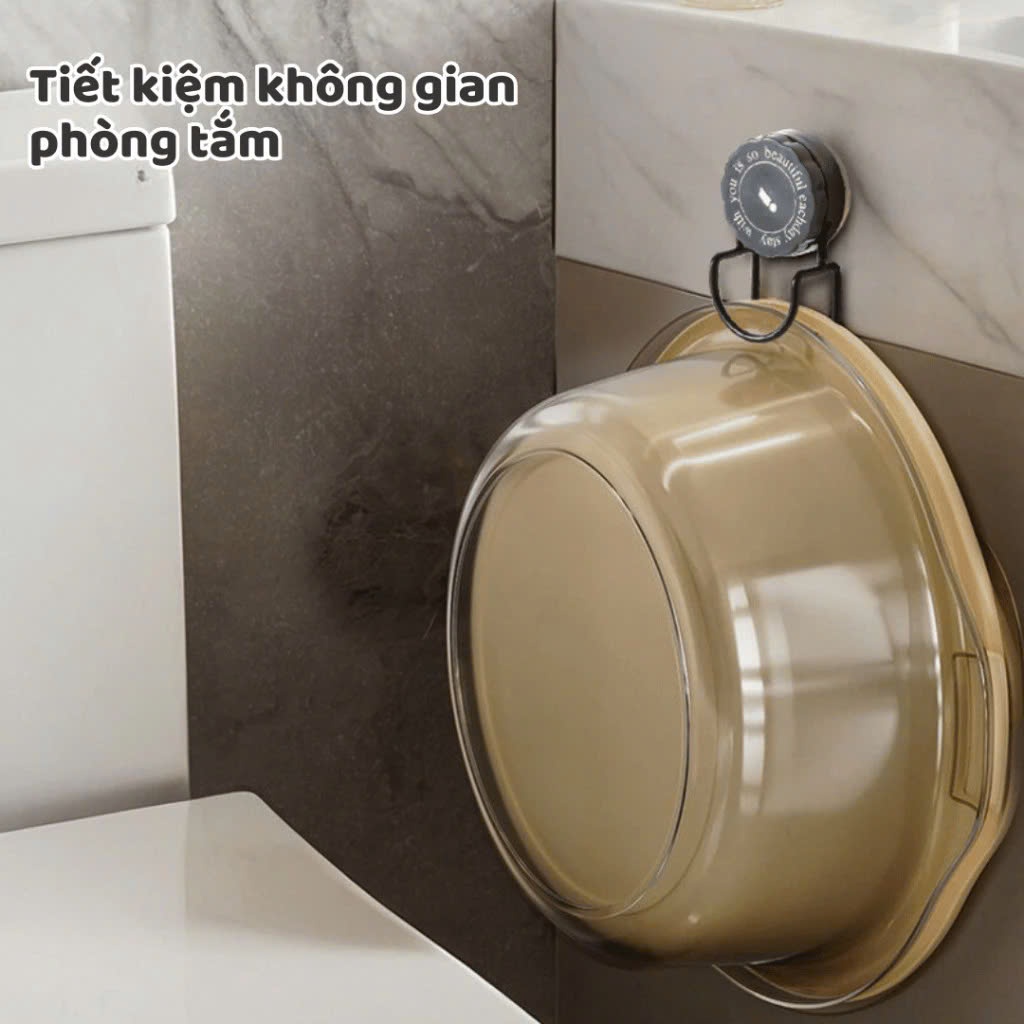 Móc Treo Thau Chậu Hút Chân Không Chịu Lực Tái Sử Dụng