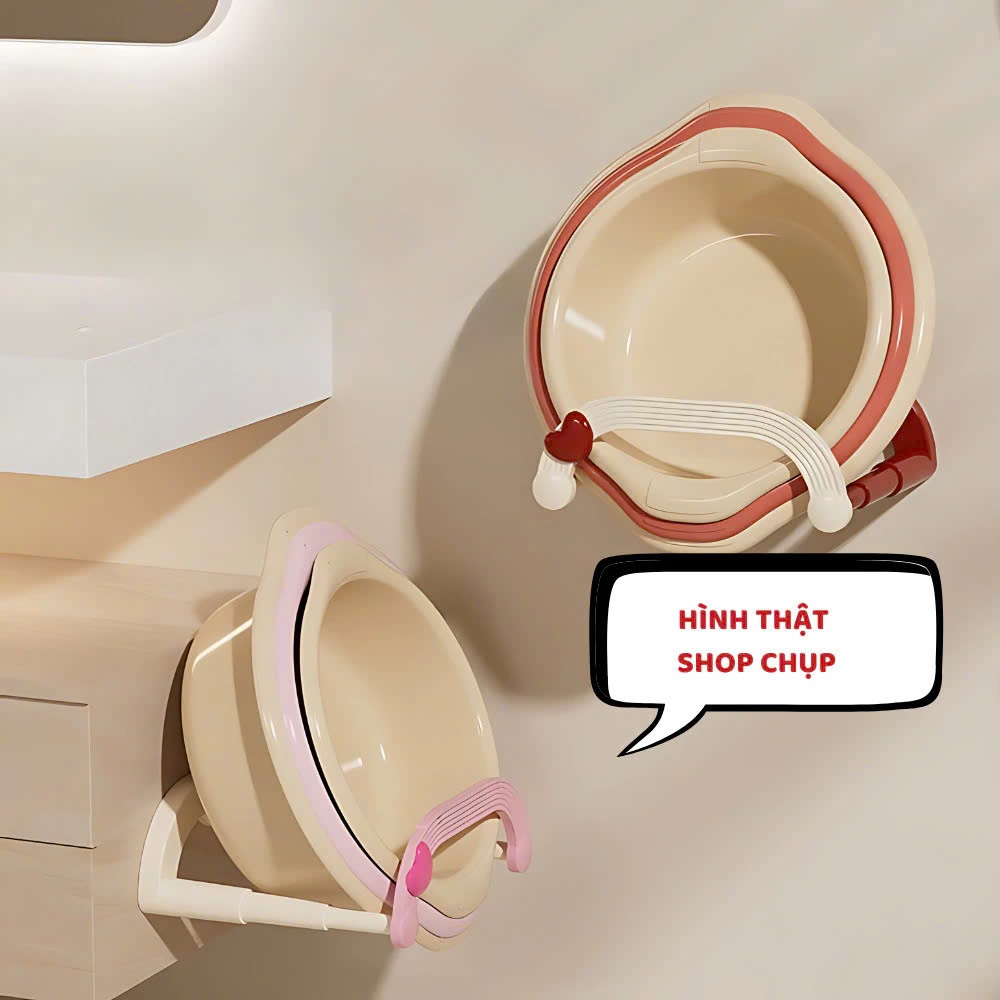 Giá Treo Thau Chậu Nhà Tắm Hút Chân Không- Kệ Treo Thau Chậu - Giá Treo Chậu