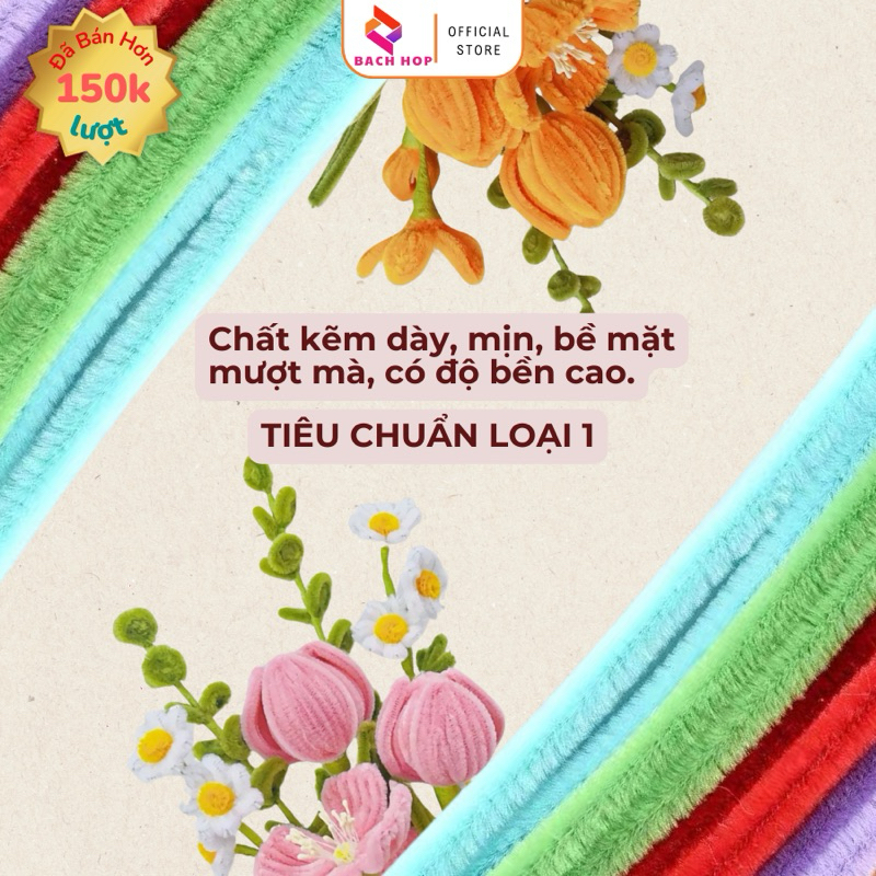(HỎA TỐC) - (Loại 1) Kẽm Nhung làm hoa hamde bó 95-100 sợi