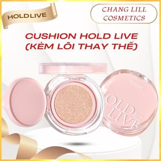 Cushion Hold Live Kèm Lõi Thay Thế Kiềm Dầu Mỏng Nhẹ Che Khuyết Điểm HL729