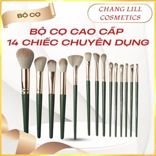 Bộ Cọ Makeup / Trang Điểm 14 Món Dành Cho Người Mới Bắt Đầu / Chuyên Nghiệp, Kèm Túi Đựng