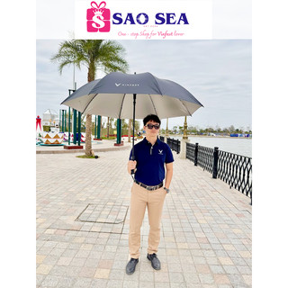 Ô dù golf Vinfast, Mẫu chuẩn Vinfast, Ô golf Vinfast chống lật, màu đen, rộng 130cm, khung carbon, 8 nan