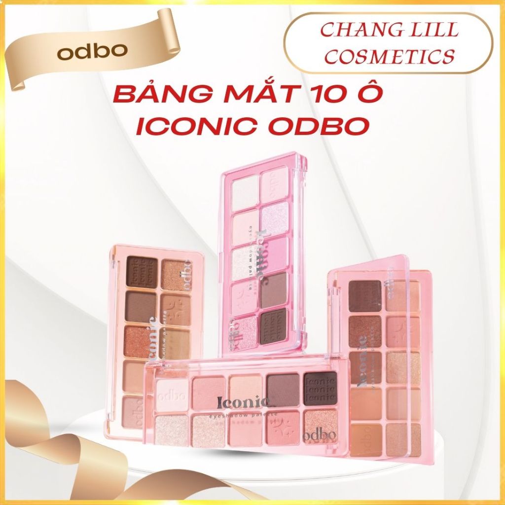 [ODBO] Bảng Mắt 10 Ô Odbo Iconic Eyeshadow Palette Chất Phấn Mềm Mịn ...