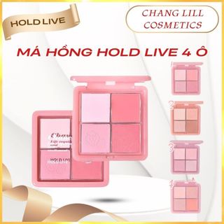 Phấn Má Hồng 4 Ô Hold Live Chance On Mướt Mịn Lâu Trôi Nhẹ Nhàng (Kèm Má Kem) HL707
